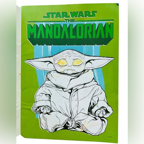 TWO Star Wars The Mandalorian Stickertivity Colortivity Books One Brand New - Picture 3 of 8